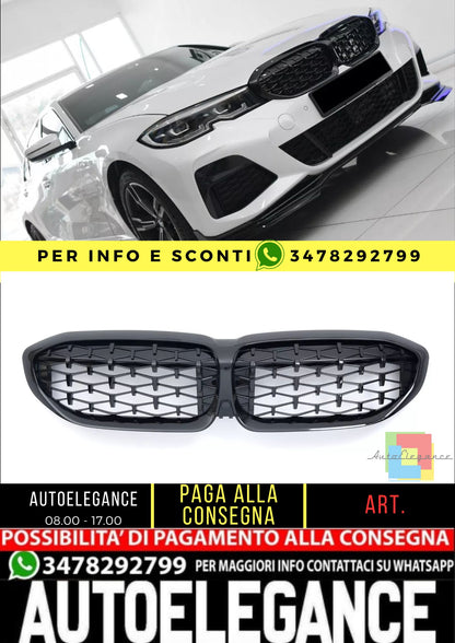 🌻GRIGLIA NERO LUCIDO ADATTO PER BMW SERIE 3 G20 G21 pre-LCI🌻