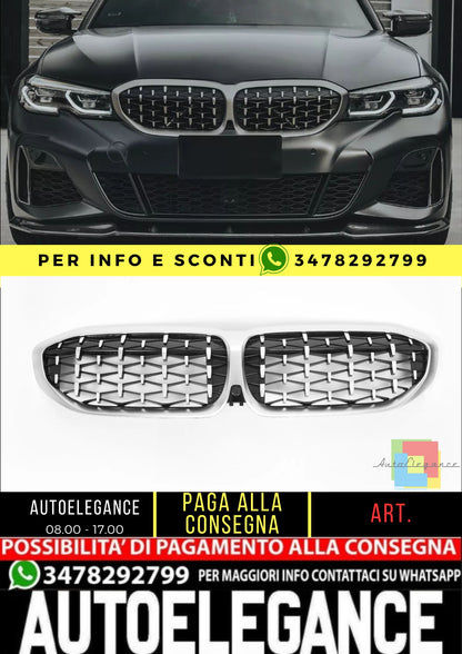 ☀️GRIGLIA DEL RADIATORE DIAMANTE ADATTO PER BMW SERIE 3 G20 G21 pre-LCI☀️