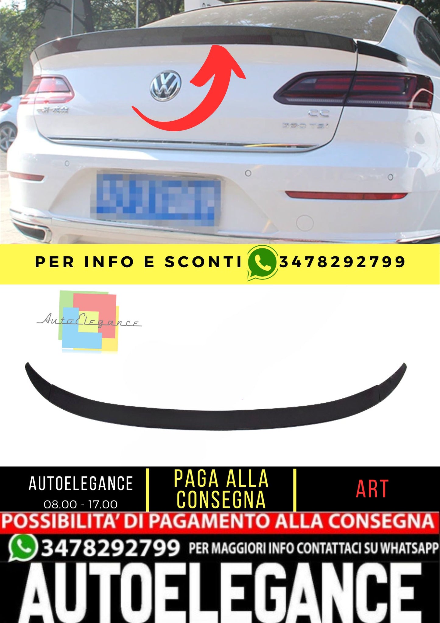 💎 SPOILER adatto per VW ARTEON CC 2017+