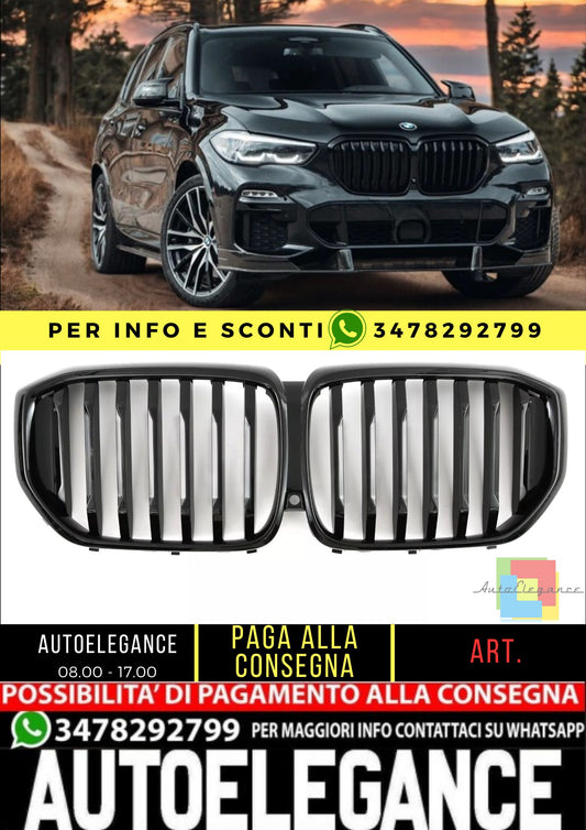 😎GRIGLIA NERO LUCIDO LCI ADATTO PER BMW X5 G05 2023+😎