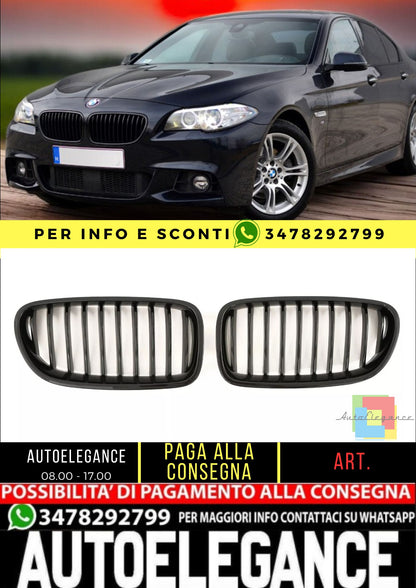 🖤GRIGLIA NERO LUCIDO ADATTA PER BMW SERIE 5 F10 F11🖤