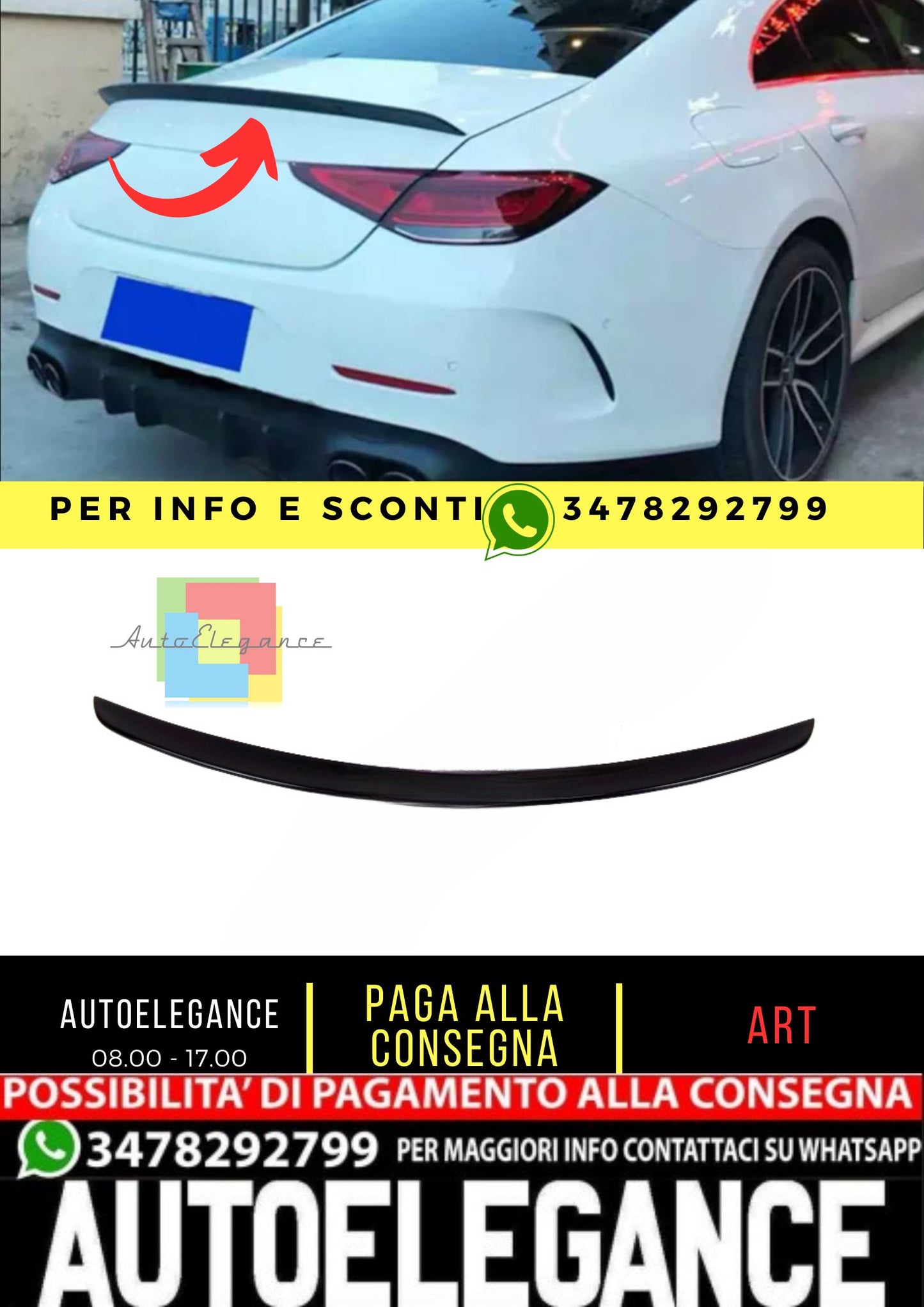 💎 SPOILER adatto per Mercedes CLS C257 2018+