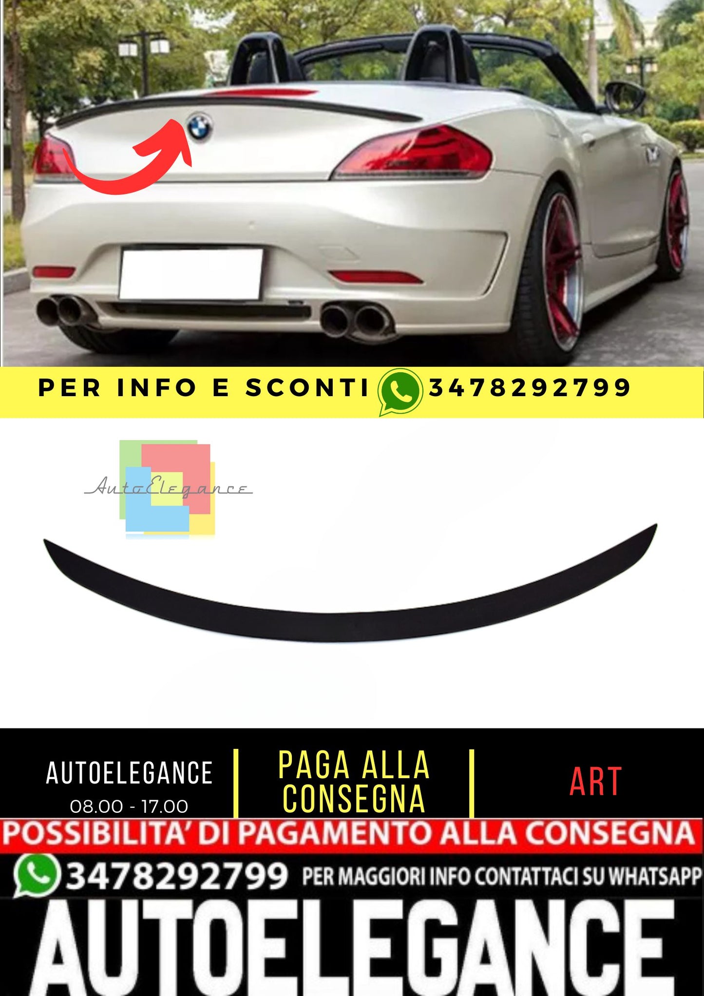 💎 SPOILER adatto per BMW Z4 E89 2009-2016