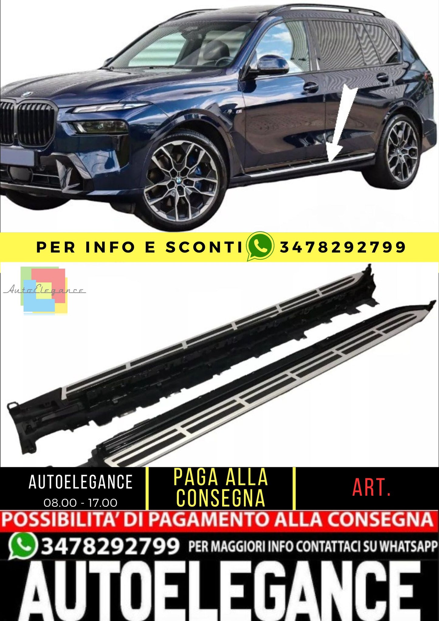 ❤️Pedane adatto per adatto per BMW X7 G07❤️