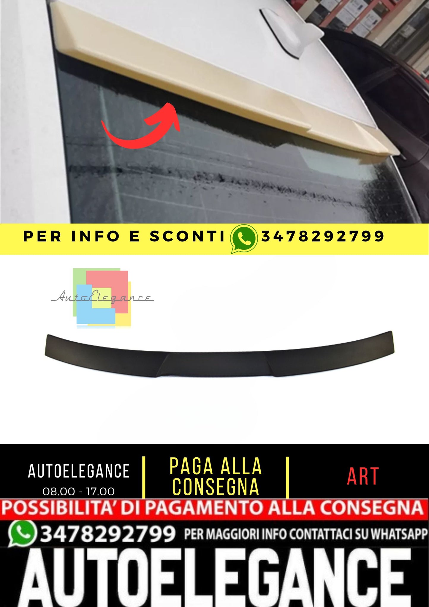 💎 SPOILER adatto per Audi A4 B9 2015-2023 Sedan