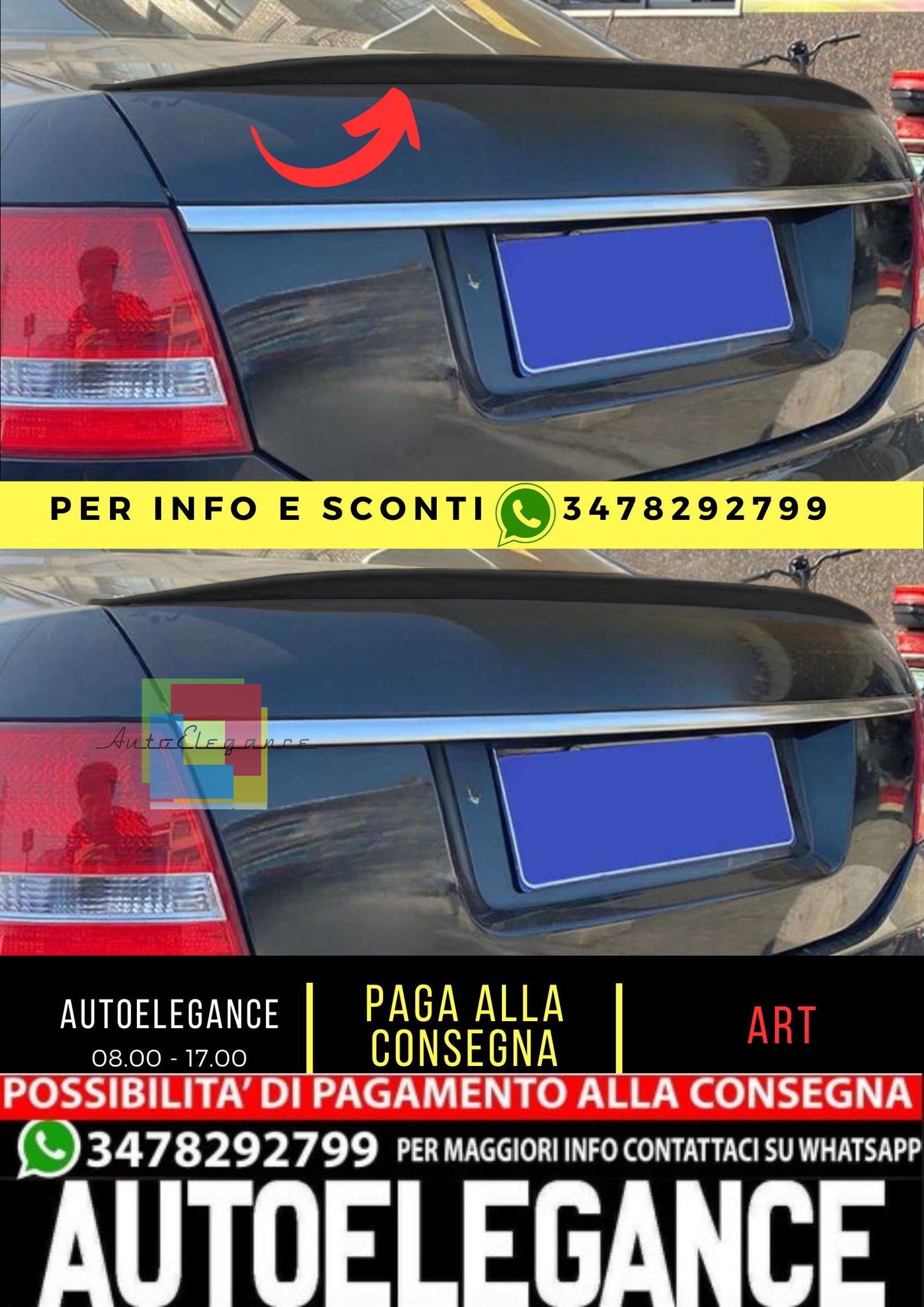 💎 SPOILER adatto per AUDI A6 C6 2004-2011 SEDAN 💎