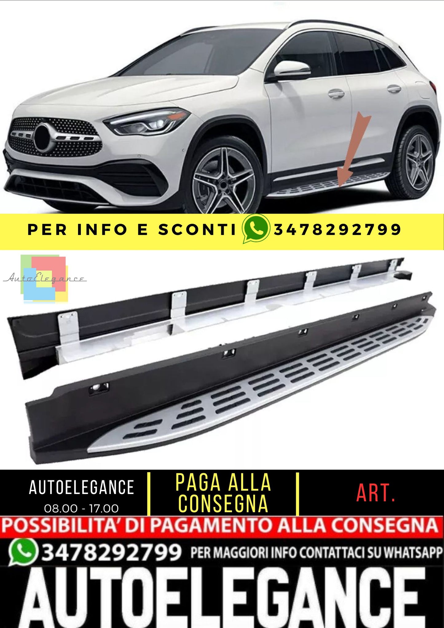 ☀️Pedane adatto per Mercedes H247 GLA☀️