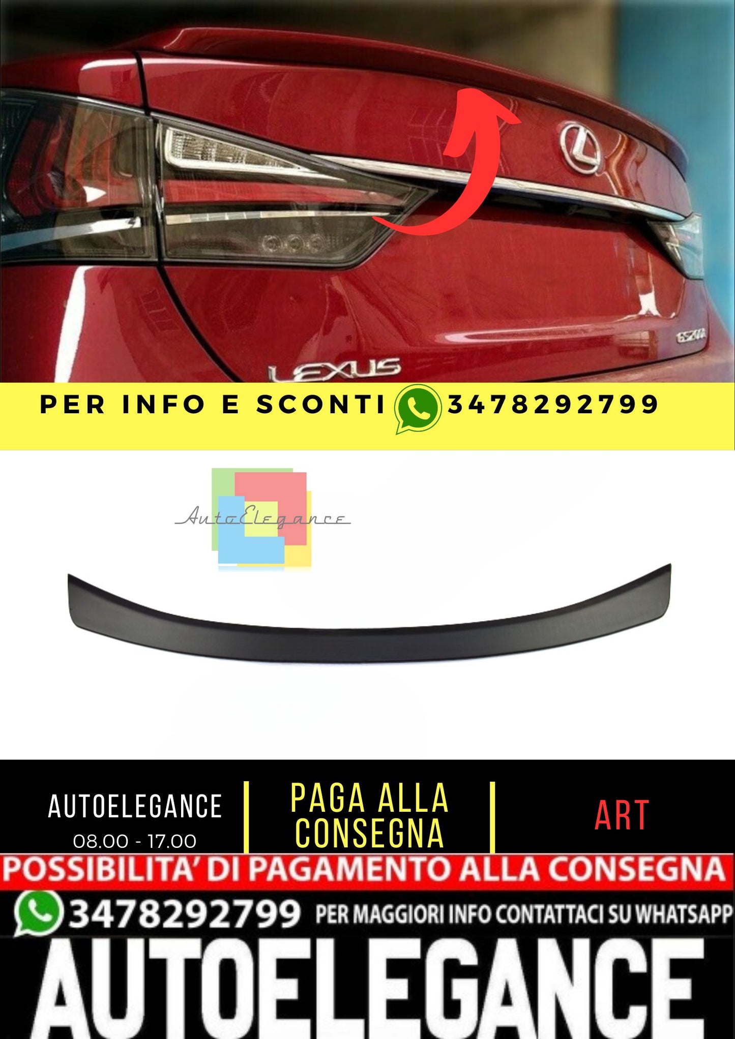 💎SPOILER adatto per Lexus GS 2012-2020
