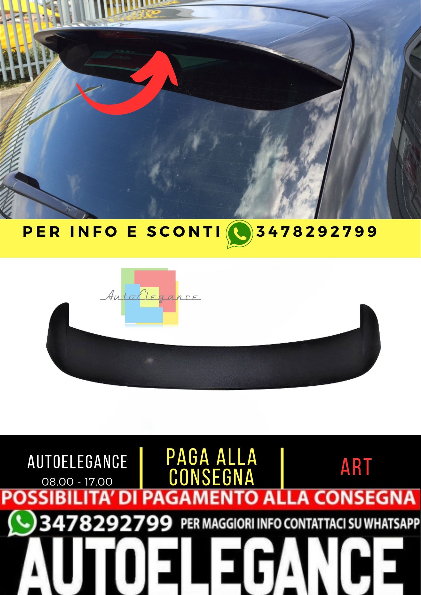 💎SPOILER adatto per Seat Leon 2012-2020