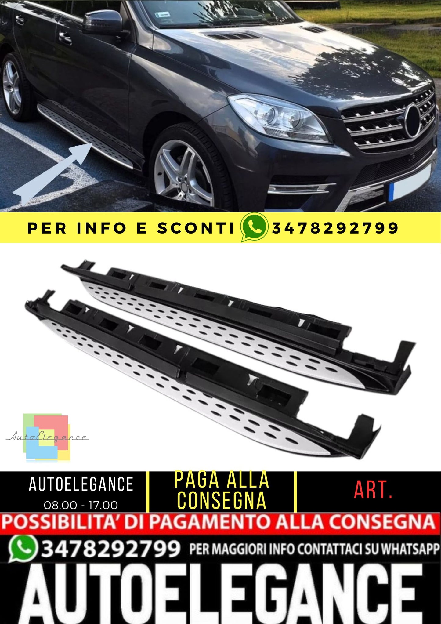 ✨Pedane Adatte Per Mercedes W166 ML 2011-2015 & GLE 2015-2019✨