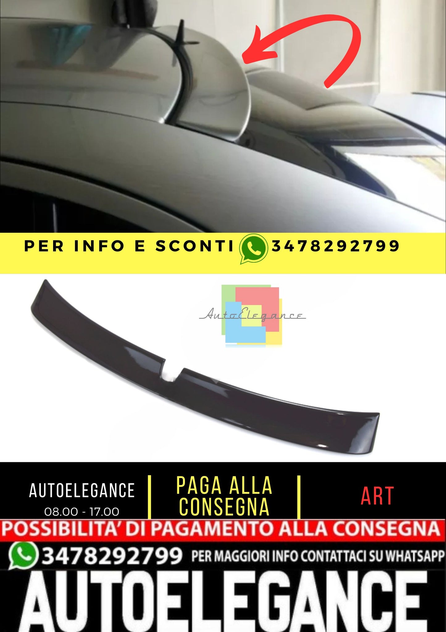 💎SPOILER adatto per Mercedes E class W211 2002-2009 Sedan