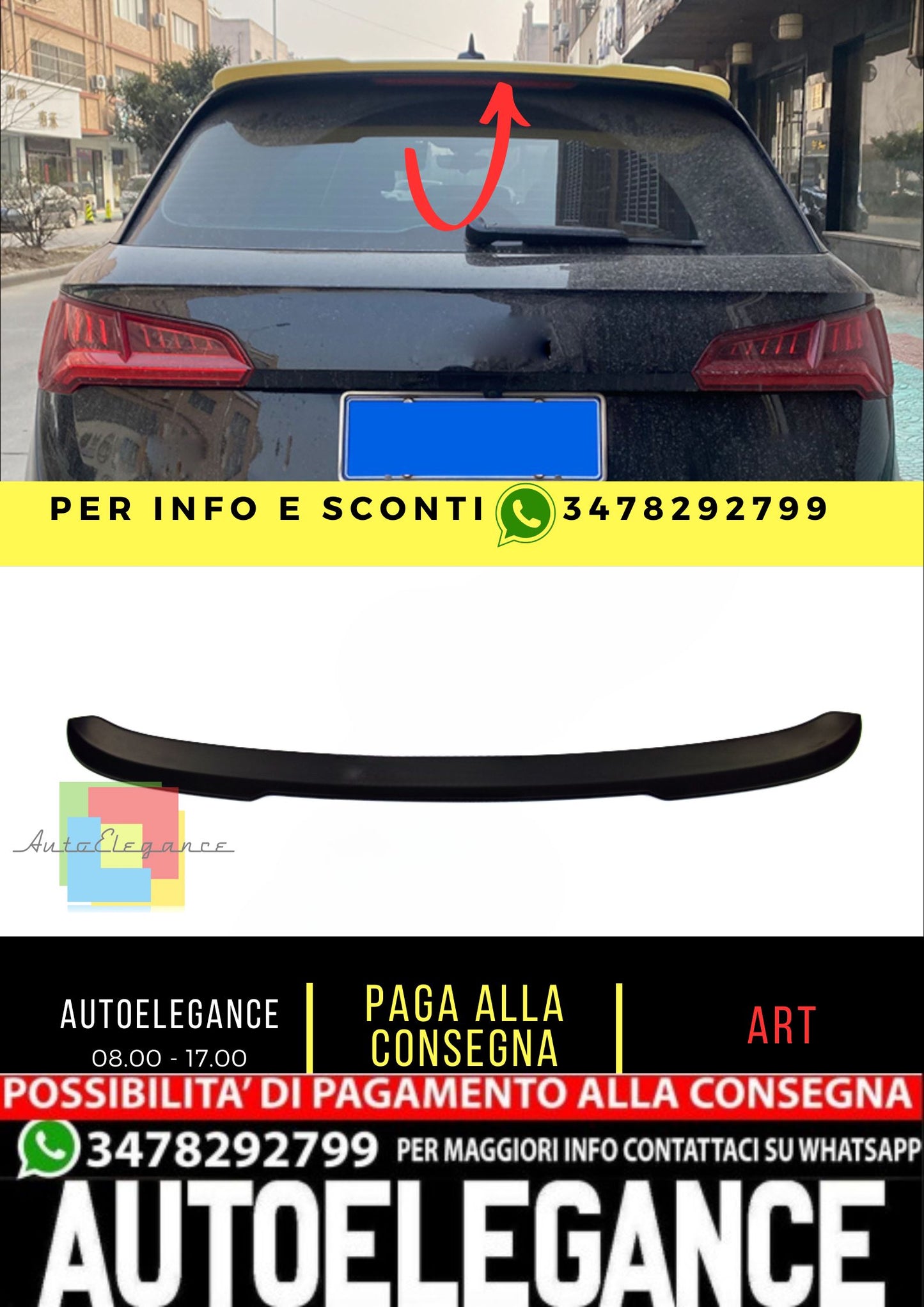 💎SPOILER adatto per AUDI SQ5/Q5 II 2016+