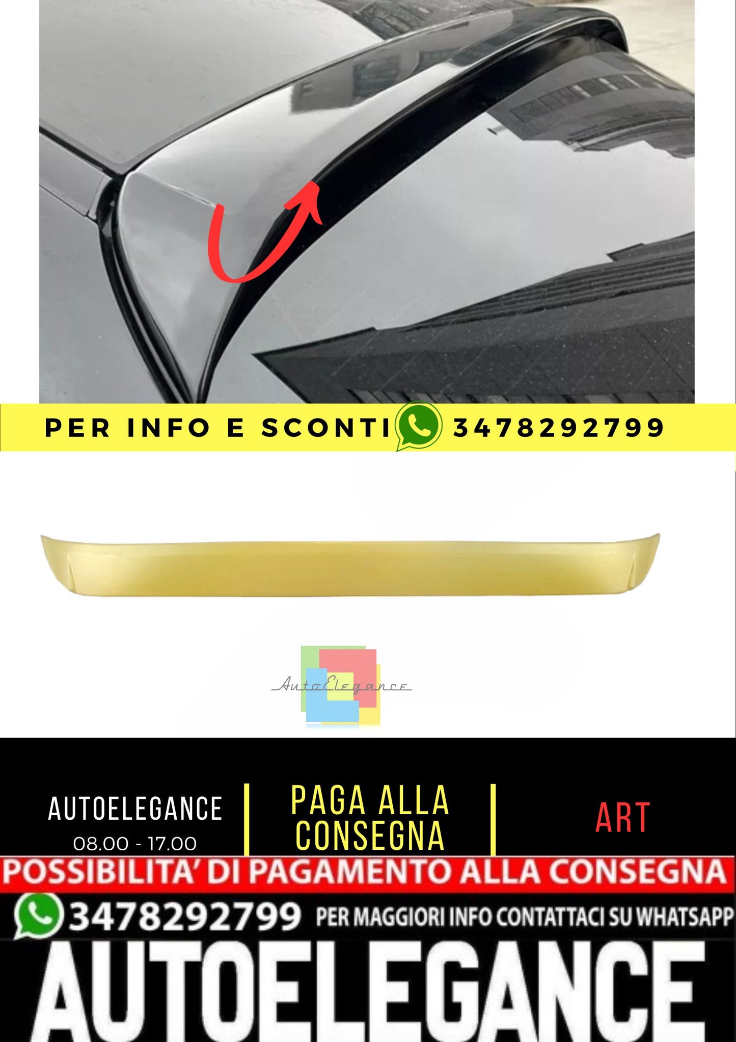 SPOILER adatto per Mercedes E class W213 2016+ Sedan