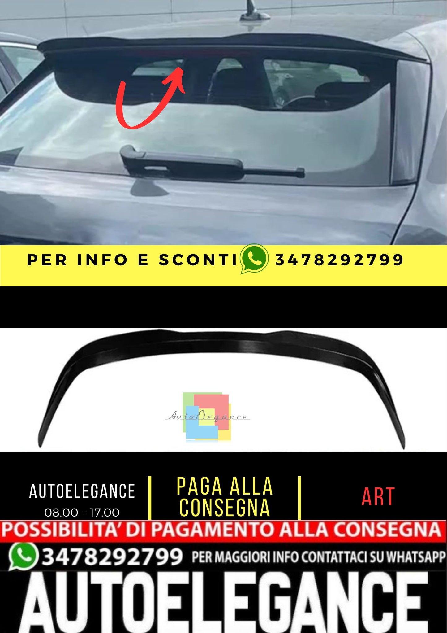 💎SPOILER suitable for Audi A3 8Y 2020+ Hatchback 