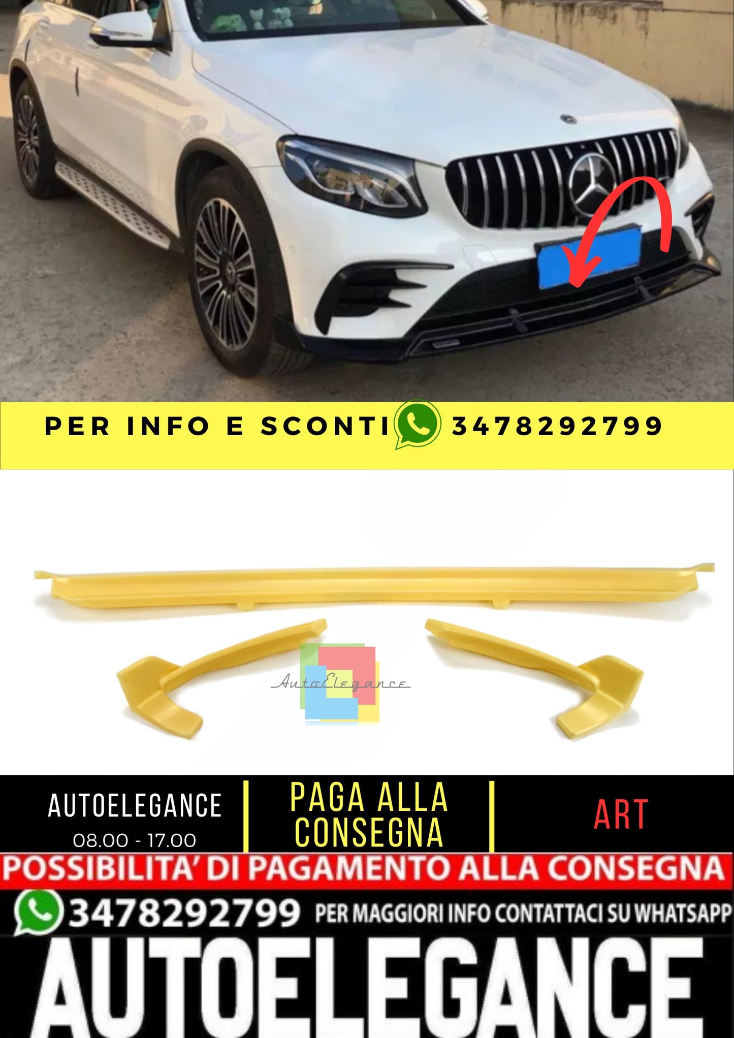 💎SPOILER adatto per Mercedes GLC class X253 2015-2019