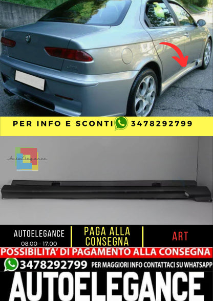 Spoiler Minigonne Laterali per ALFA ROMEO 156 1997-2006 ABS Plastica GTA guard