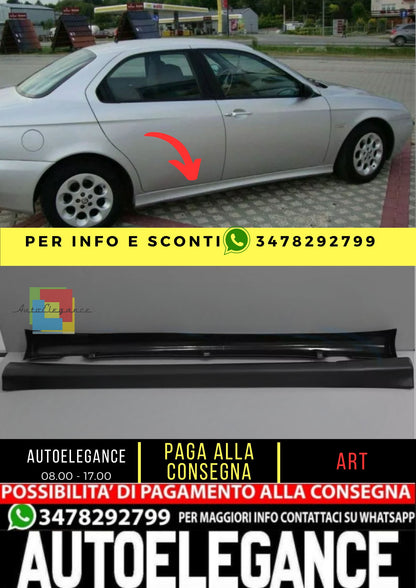 Spoiler Minigonne Laterali per ALFA ROMEO 156 1997-2006 ABS Plastica "Street-X
