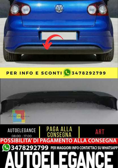 Spoiler posteriore sotto paraurti per VW GOLF 5 ABS "R32" Senza foro di scaric