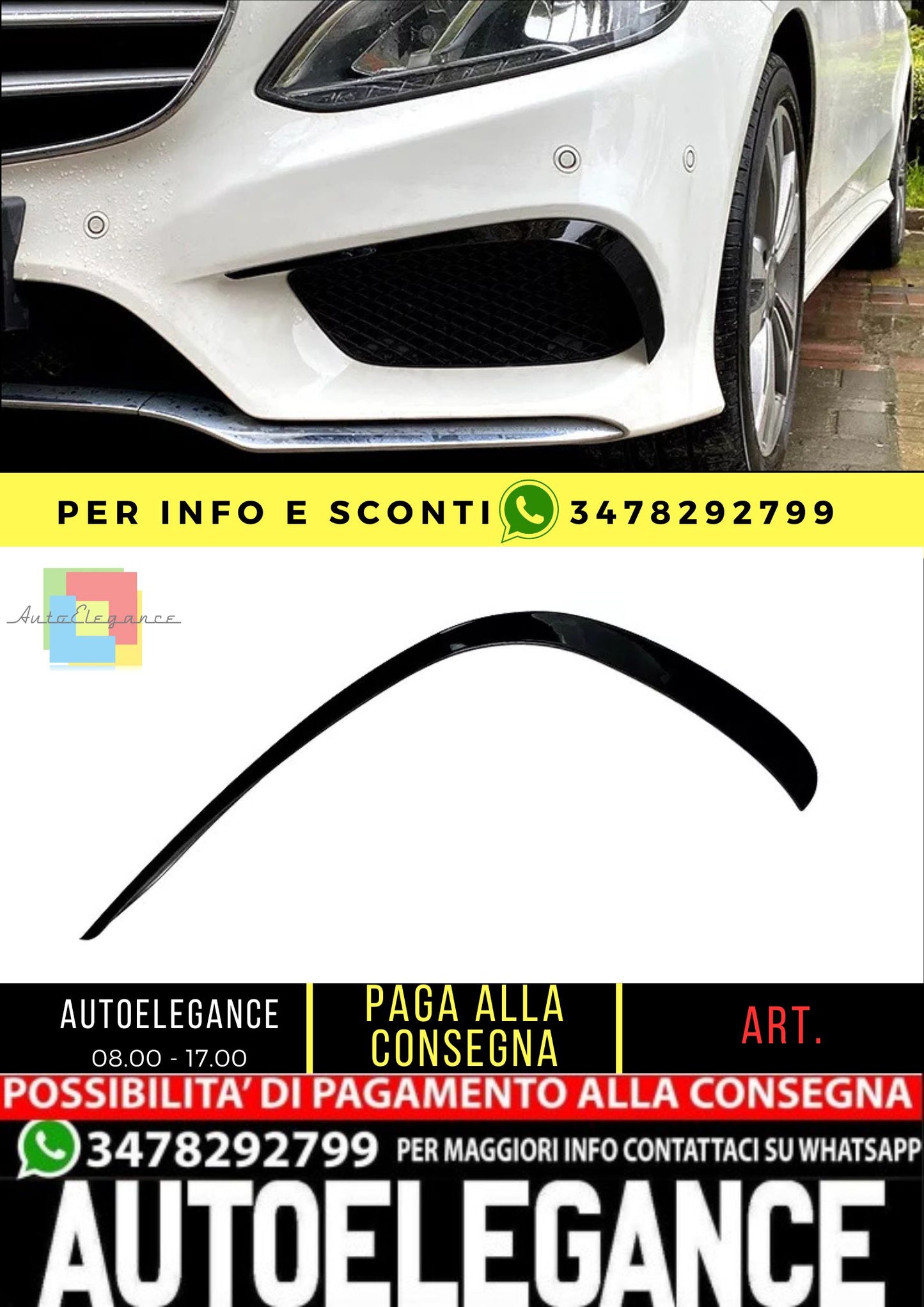 😍AERO FLAPS ADATTA PER MERCEDES W212 CLASSE E 2013-2015😍