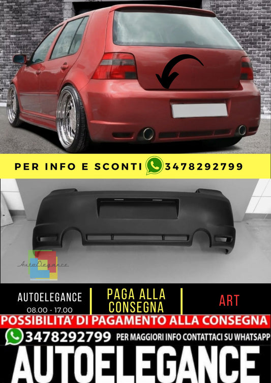 Paraurti posteriore per VW GOLF 4 1997-2005 VETRORESINA