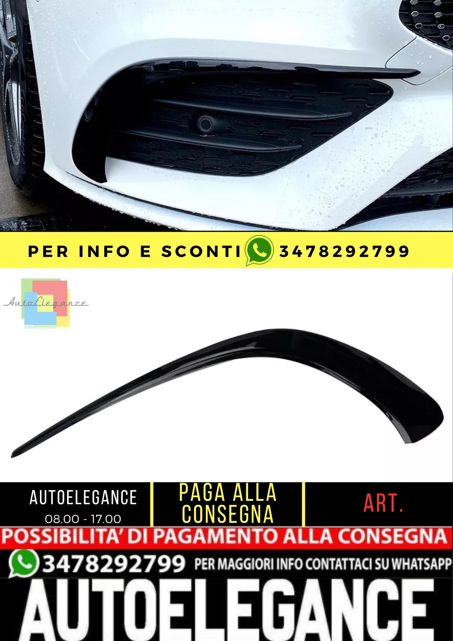 🤩AERO FLAPS Adatto per  MERCEDES C118 CLASSE CLA 🤩