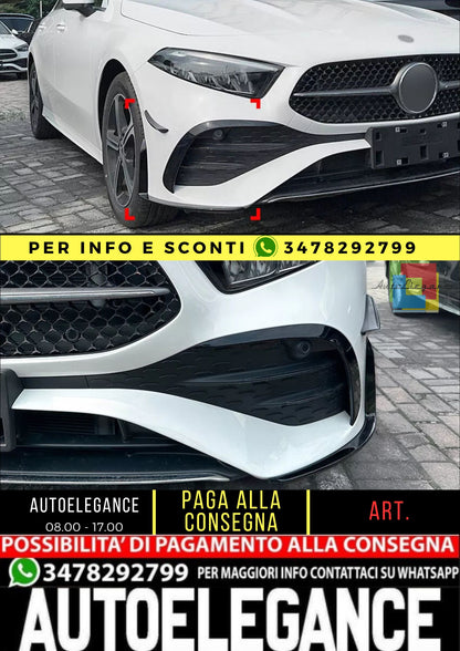 🔥AERO FLAPS SPLITTER ADATTO PER  Mercedes W177 Classe A facelift🔥