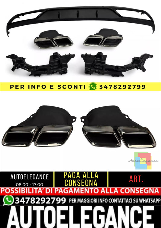 Diffusore Adatto Per Mercedes C63 AMG OPTIK