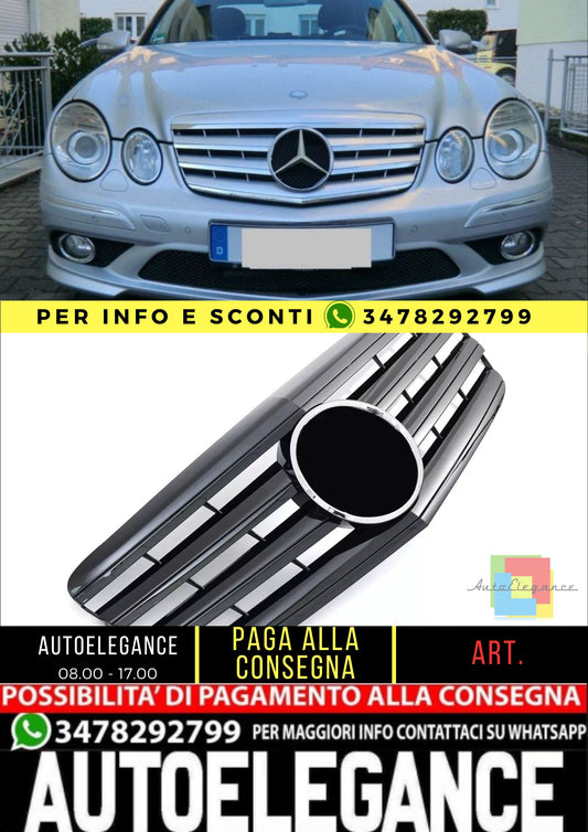 Griglia Nero Lucido ADATTA PER MERCEDES W211 CLASSE E