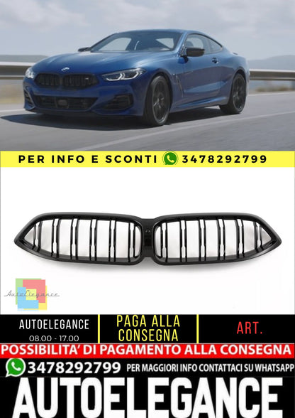 ⭐Griglia Adatto Per BMW SÉRIE 8 G14 G15 G16 NOIR BRILLANT LCI⭐