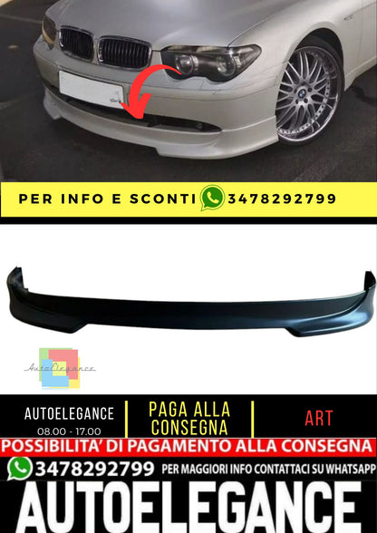 Spoiler per BMW 7 E65 / E66 2001 - 2005 ABS Plastic Lip Valance
