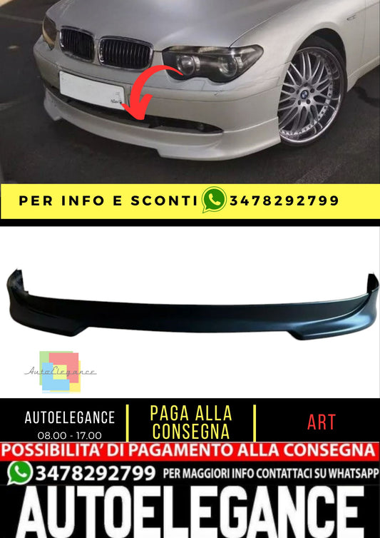 Spoiler per BMW 7 E65 / E66 2001 - 2005 ABS Plastic Lip Valance