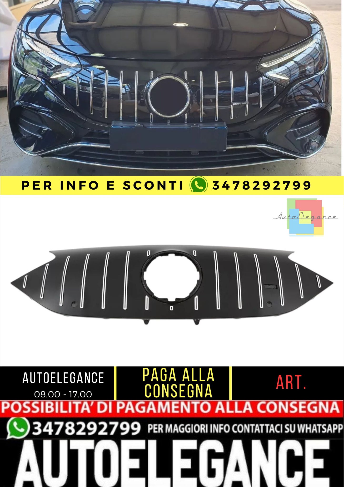 🔥Griglia Adatta Per Mercedes EQE V295 AMG Line🔥