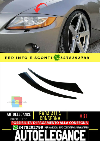 Sopracciglia per BMW Z4 E85/E86 2002-2008 palpebre fari ABS Plastica