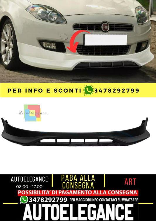 Spoiler anteriore sotto paraurti per FIAT BRAVO II 2007+ ABS Plasica