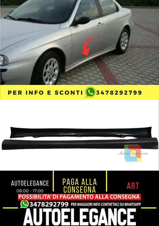 Spoiler Minigonne Laterali per ALFA ROMEO 156 1997-2006 ABS Plastica "Street-X