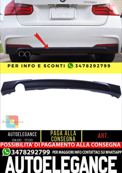 💎Diffusore compatibile con BMW F30 F31 Serie 3 nero opaco💎
