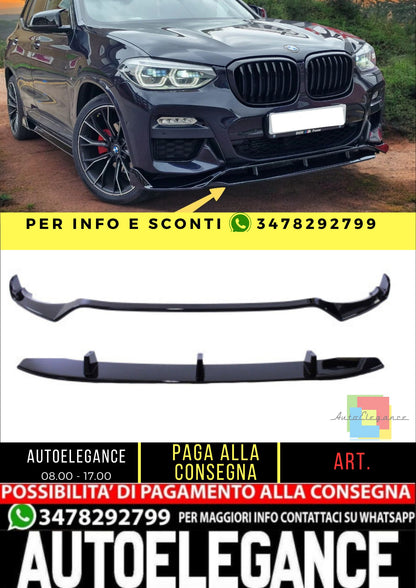 😎Splitter compatibile con BMW X3 G01 nero lucido😎
