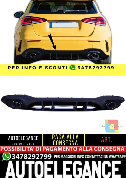 🔥Diffusore compatibile con Mercedes Classe A W177+ terminali di scarico🔥