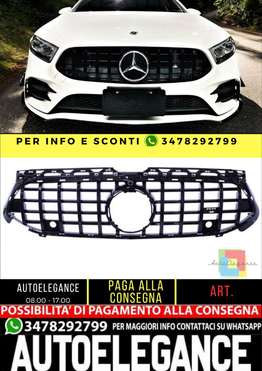 🔥Griglia Adatto Per Mercedes Classe A W177 V177 nero lucido Facelift 2023+🔥