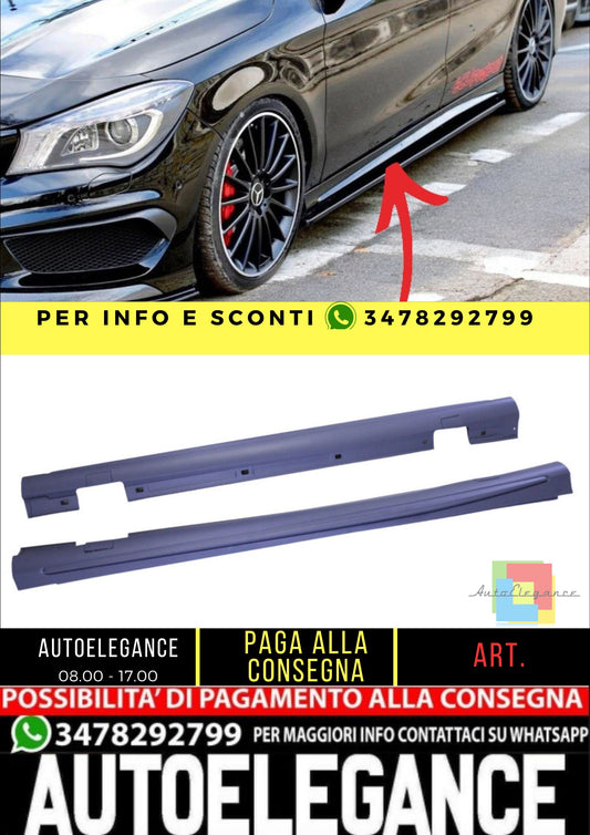 🔥Sideskirt diffusers compatible with Mercedes CLA W117 & A class W176🔥