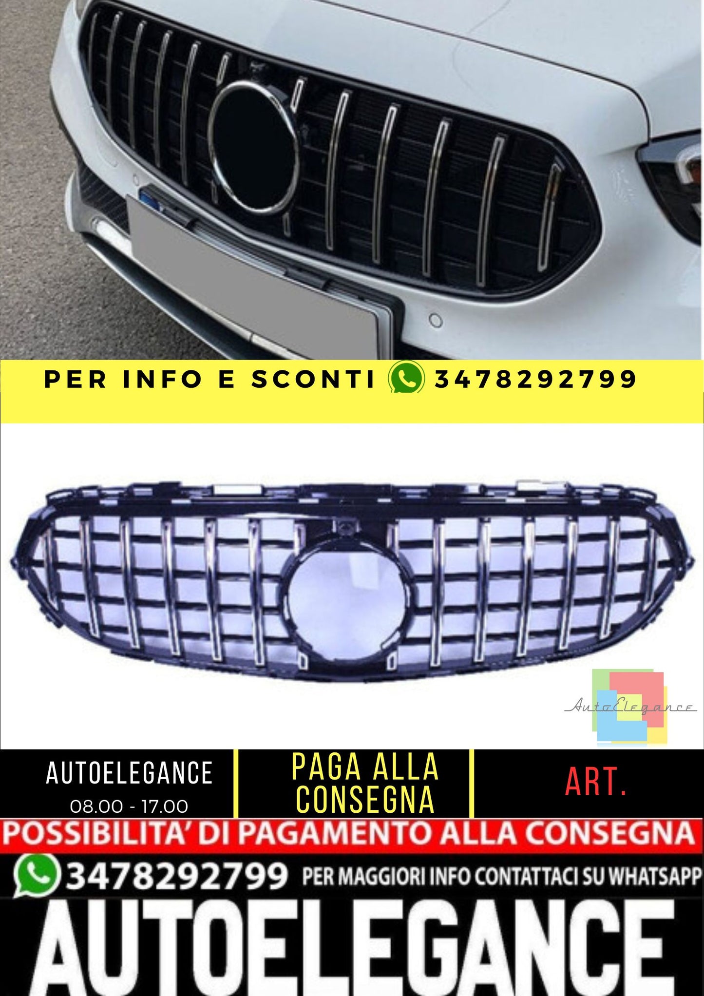 💥Griglia compatibile con Mercedes E W213 S213 facelift💥