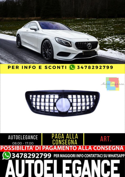 💥Griglia compatibile con Mercedes classe S W222 nero lucido💥