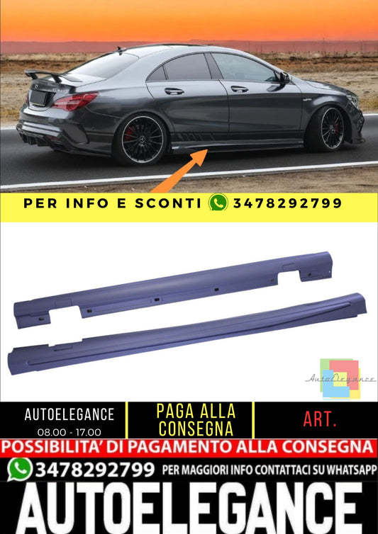 💥Sideskirts compatible with Mercedes CLA W117 &amp; A class W176💥