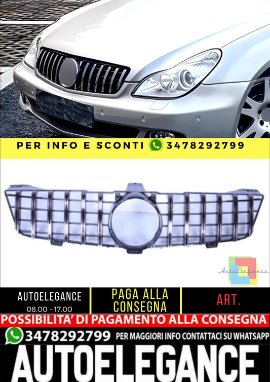 💥Griglia compatibile con Mercedes CLS W219 pre-facelift nera💥