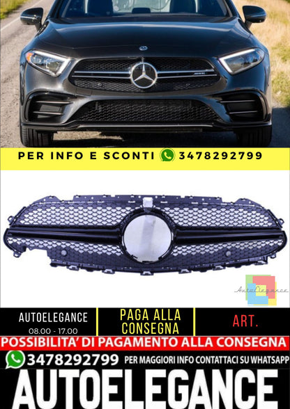 💥Griglia sportiva compatibile con Mercedes-Benz CLS C257 nero lucido sport💥