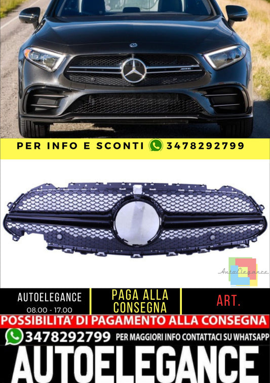 💥Griglia sportiva compatibile con Mercedes-Benz CLS C257 nero lucido sport💥