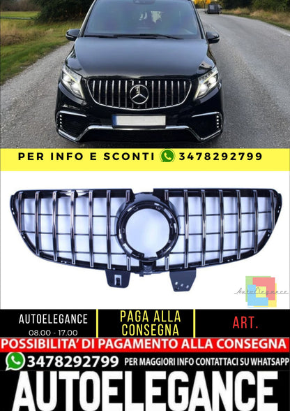 💯Griglia compatibile con Mercedes-Benz classe V  W447 2020+ cromata💯