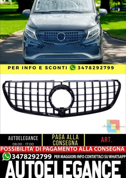 💯Griglia compatibile con Mercedes-Benz W447 classe V 16-19 nero💯