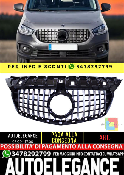 😎Griglia compatibile con Mercedes-Benz Citan W415 cromata😎