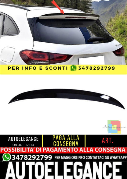 😎Spoiler sul tetto compatibile con Mercedes GLA H247 nero lucido😎